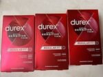 Men Care Durex Condom Invisible Extra Sensitive Natural Latex Condoms, Extra Lubricating Safer Natural Latex Adult Contraception
