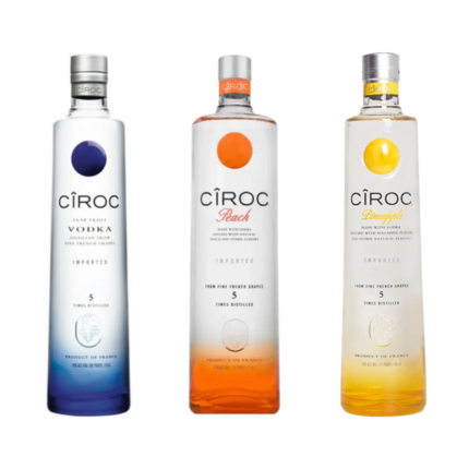 Premium Quality Ciroc Vodka for home bar or party collection Buy now Fast Delivery guaranteed Wholesale pricing available